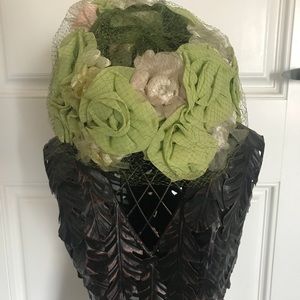 Beautiful Floral Garden Fascinator 1930’s